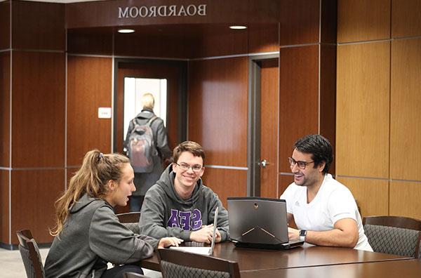 Students in the college of business